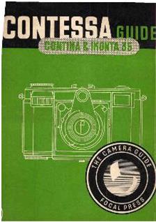Zeiss Ikon Contessa 35 manual. Camera Instructions.
